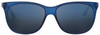 1 - Женские солнцезащитные очки DP69 PG005-03 в прямоугольной оправе синего цвета - фото спереди