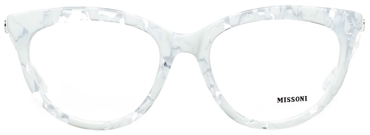 Белая оправа для очков Missoni MI288 c.02 - фото спереди