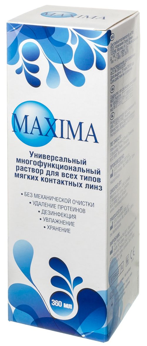 Раствор для контактных линз Maxima 360 ml - фото